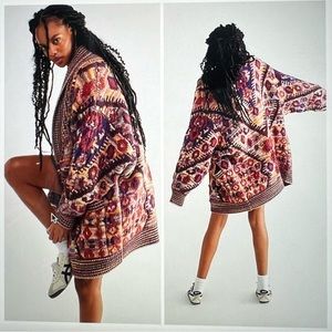 FREE PEOPLE oversized slouchy cardigan “ Home on the Range Cardi” in Medium